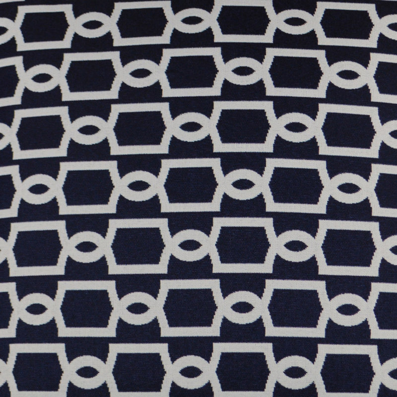 Ocean Gate Lumbar Indoor/Outdoor Pillow Cover & Insert, Navy