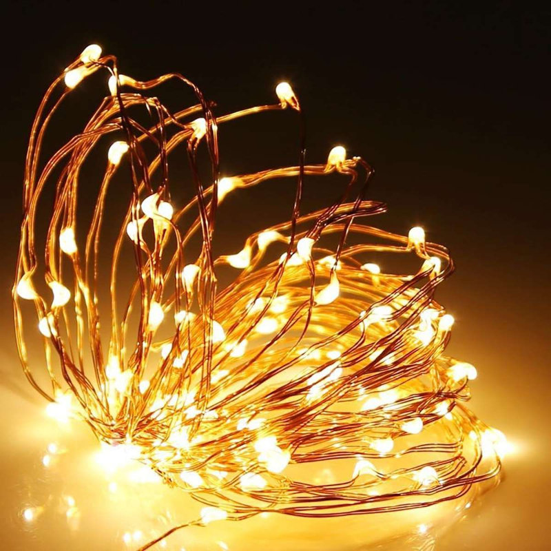 Guirlande de 200 lumières Kasuri, Jaune