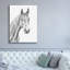 Toile épique Graffiti «Equine Portrait Sketch 1» par Annie Warren, art mural 40 po x 54 po-327402707