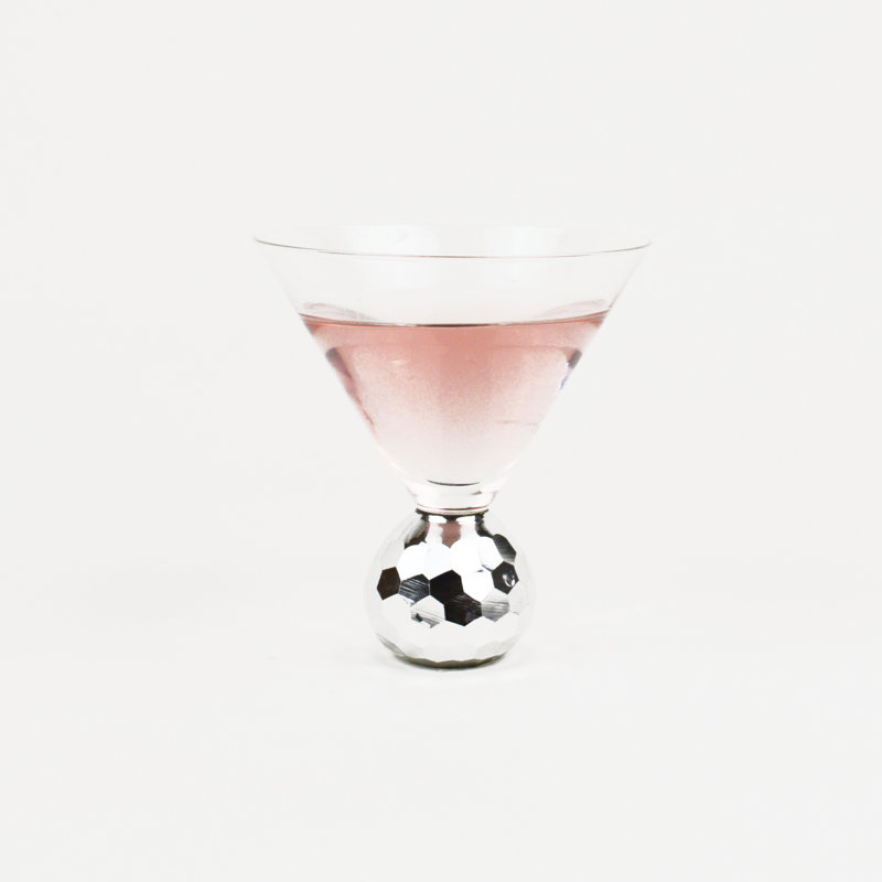 10oz. Fine Silver Martini Glass