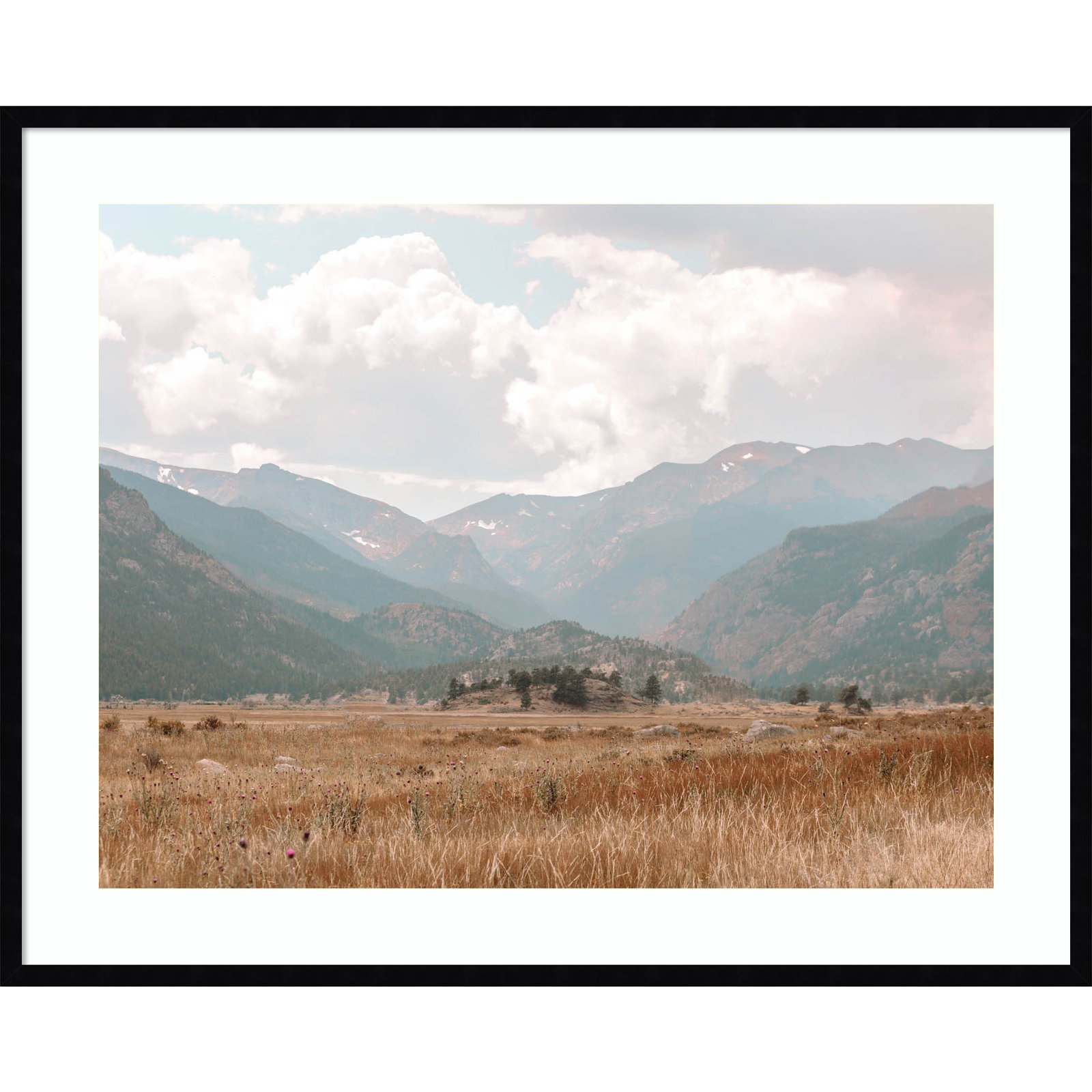 Wanderings by Alicia Abla, Black, 33" H x 41" W x 1" D