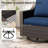  Outdoor Rattan Swivel Rocking Chair With Cushions (Set of 2)-415988155