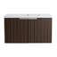 Armoire de salle de bain avec lavabo en résine, portes à fermeture douce, conception à fixation flottante-2135818302