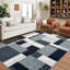 Tapis géométrique lavable à motif géométrique antidérapant-926368480