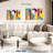 Retro Geometric Abstract X Multi Piece Canvas Print-93059179