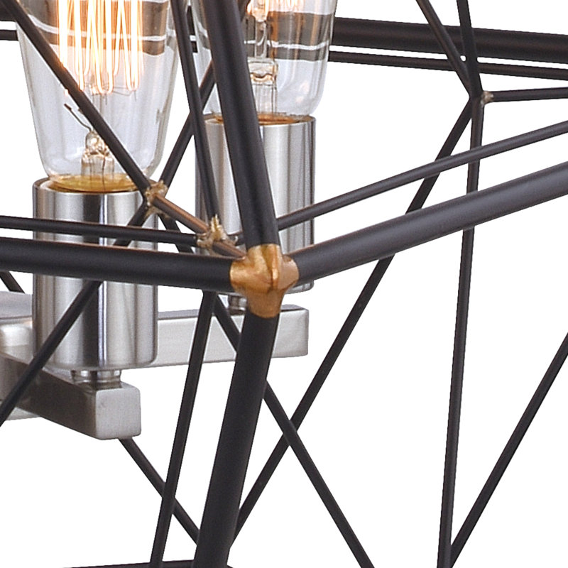 Colmesneil 4 - Light Oil Rubbed Bronze And Satin Nickel Single Pendant