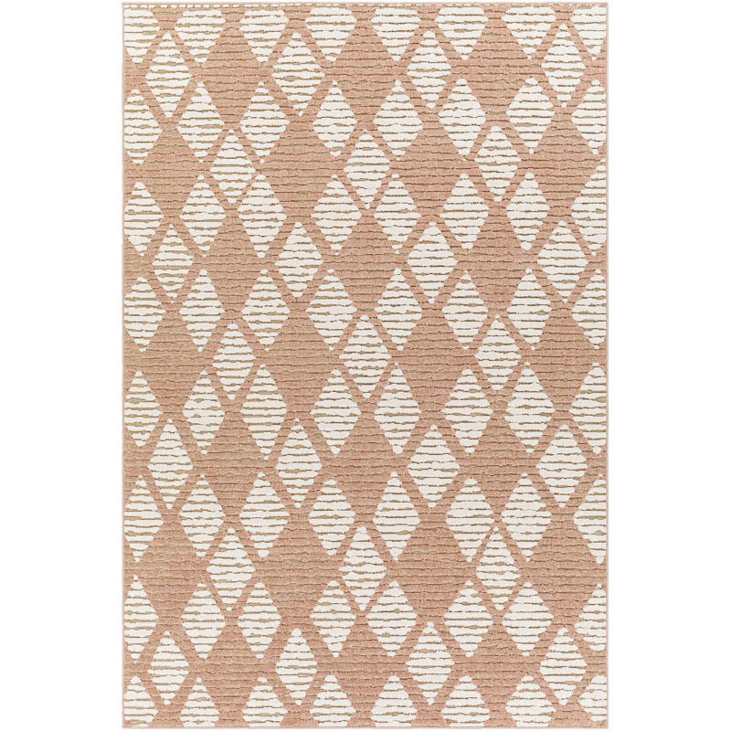 Tapis intérieur / extérieur en polypropylène tissé à la machine Benert, Rectangle 6 pi 7 po x 9 pi
