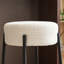 Tabouret de comptoir rembourré de 23,81 po avec structure en métal-100699097