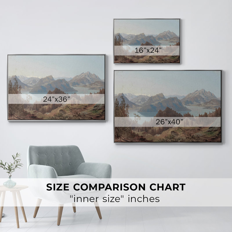 "Vintage Landscape -Dxx" sur toile, H 27 po x l 41 po