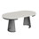 Extendable Metal Base Dining Table