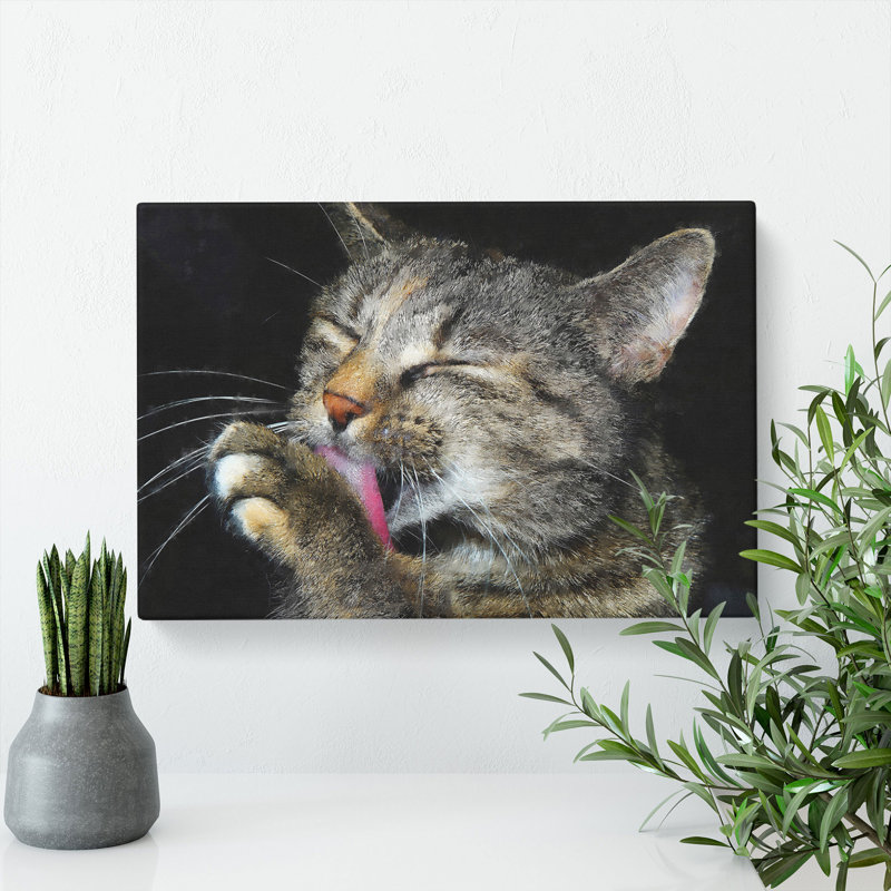 Portrait Of A Cat Vol.11 Painting, 35cm H x 60cm W x 3cm D