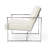 Siebo 30'' Wide Tufted Cream Armchair-59654135