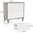 2-Drawer File Cabinet, Lateral Filing Cabinet For A4/Letter/Legal Size, Office Storage Cabinet, Printer Stand With Storage Drawer For Home Office, White & Gray