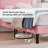Aldora 2 Pack Pink Twin Upholstered Platform Bed Frame with Tufted Adjustable Headboard,Noise-Free Twin Size Bed with 8 Inch Under-Bed Storage-1513158493