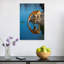 Drinking Giraffe Reflection Contemporary Wall Art Print-827289000