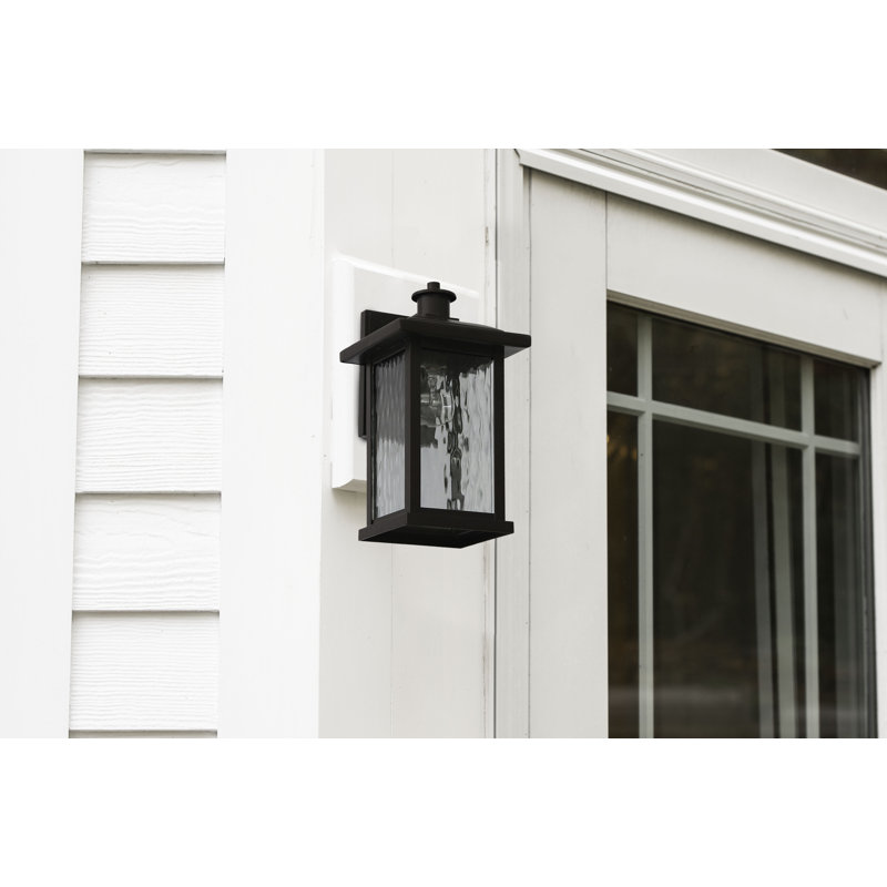 Lanterne murale d'extérieur en verre 18 "Barryknoll, H 11,05 po x l 6 po x P 6,79 po