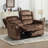Natane 63.8" Wide Contemporary Super Soft Microfiber Manual Reclining Loveseat Sofa with Pillow Top Arms-120234878