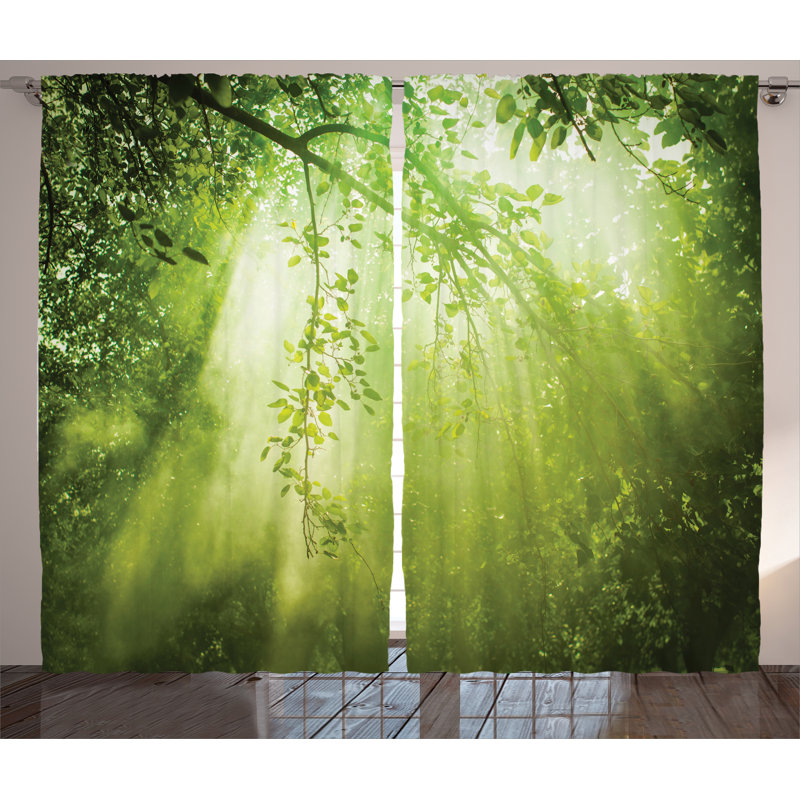 Semi Sheer Curtain Pair, 54" W x 96" L