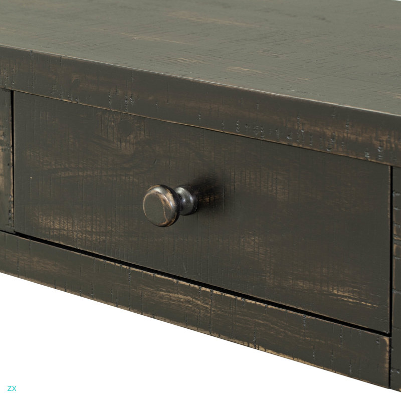 Console rétro pour chambre à coucher avec 4 tiroirs de rangement et 1 tablette
