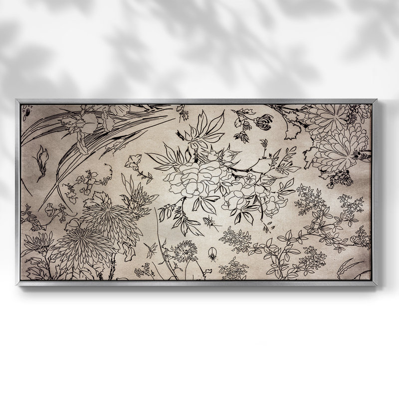 Série abstraite-DCCCLxxxi- Toile tendue avec châssis tendue, prête à être accrochée, Argent argent, H 21 po x l 41 po