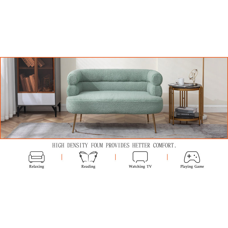 Mercer41 Latrese 50.39'' Upholstered Loveseat & Reviews | Wayfair