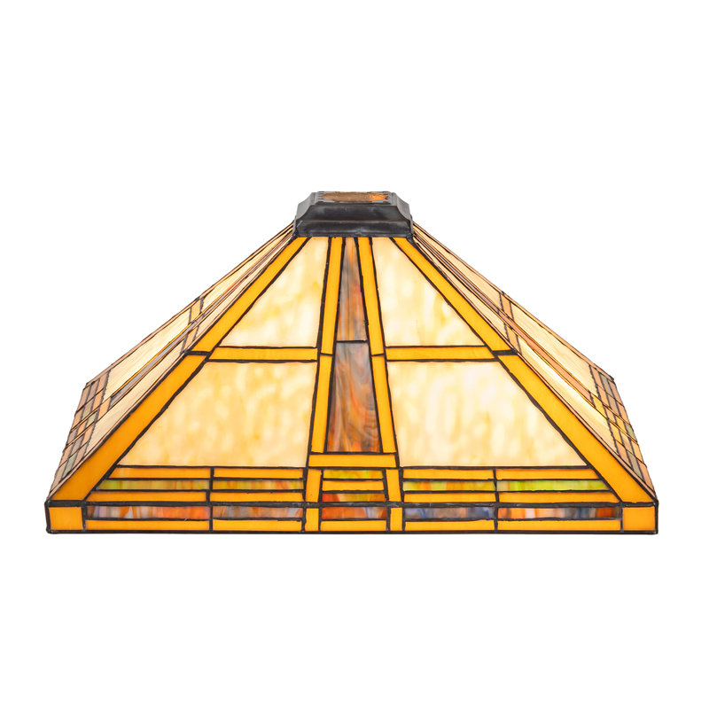 17" Square Prairie Straw Shade