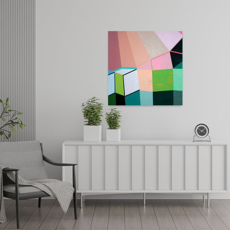 Angles No. 1 Abstract Modern Art, 24" H x 24" W