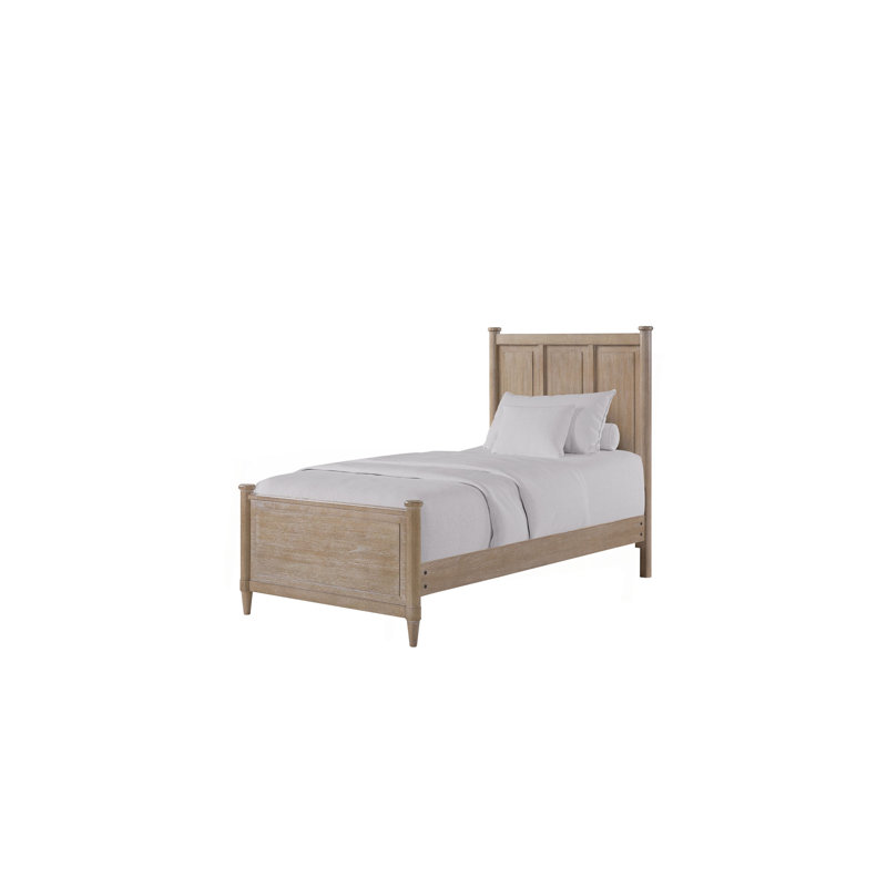 Lit en placage Mindi sans lit gigogne, Twin