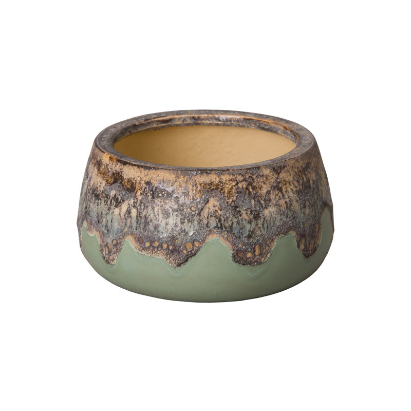Shantel Handmade Ceramic Pot Planter, 5" H x 9" W x 9" D
