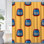 Rideau de douche avec 12 crochets Rustic Home New
