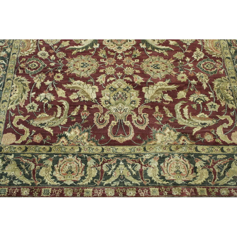 Yennhi One-of-a-Kind 8.9x11.11 Area Rug Burgundy