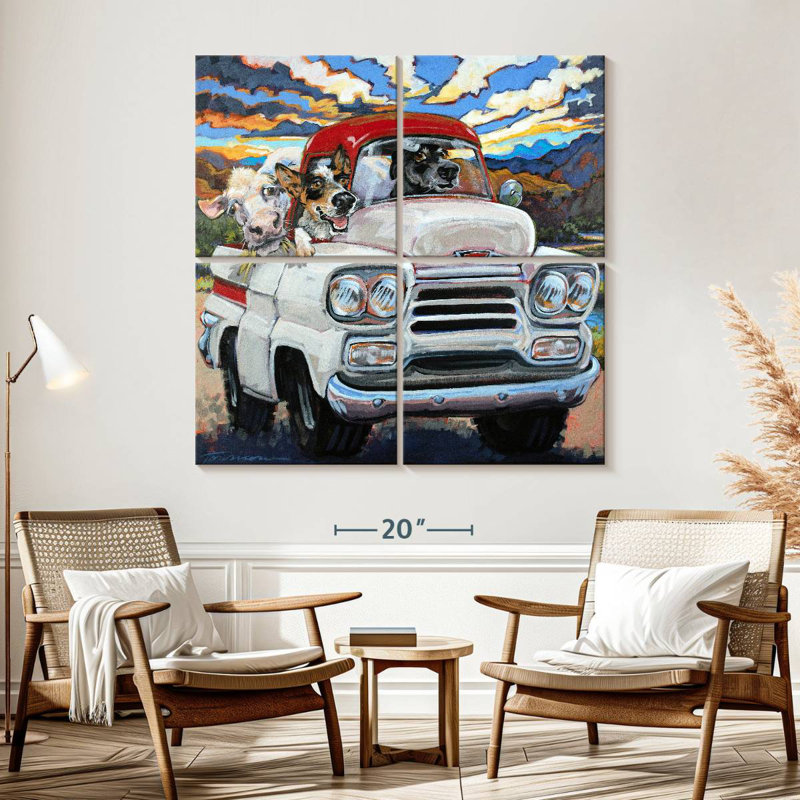 Ketti Cattle Drive, 57" H x 57" W