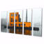 Ensemble d'art mural en toile jaune et gris Urban Oasis Factories II-1553873266