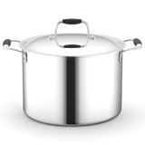 NutriChef 8 Quarts Stainless Steel Stock Pot