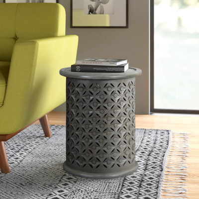 Table d'appoint avec plateau en bois massif Forsberg