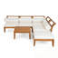 Ensemble de canapé d'extérieur 6 pièces avec coussin moelleux