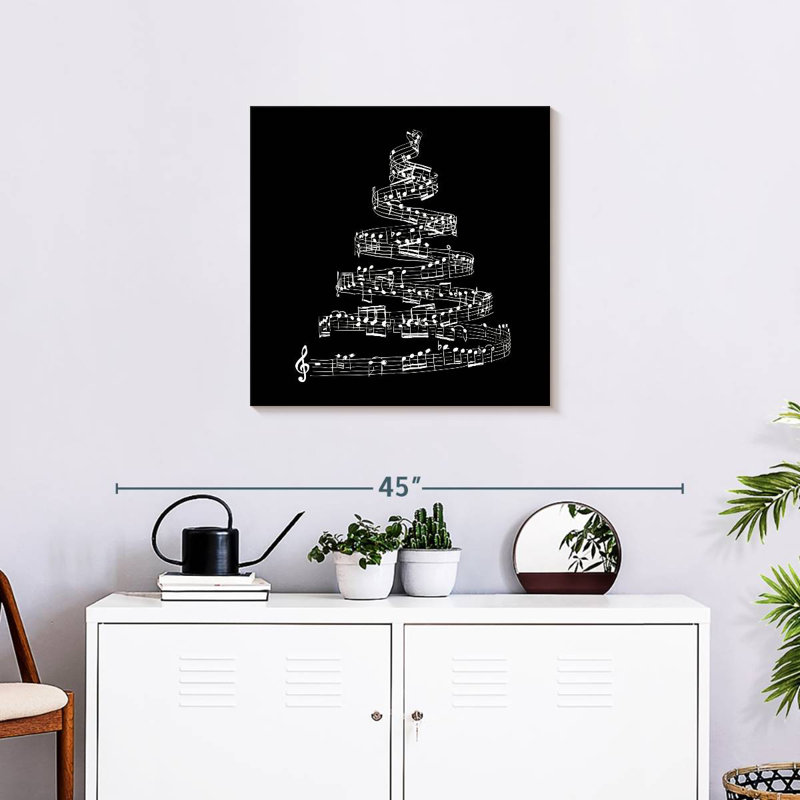 Abarca Music Notes Christmas Tree, 24" H x 24" W