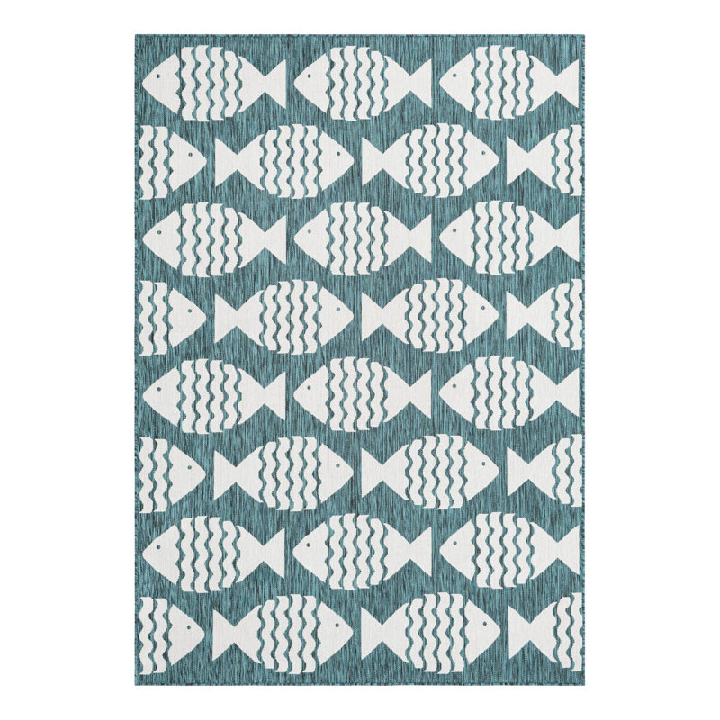 Tapis d'extérieur intérieur / extérieur Coastal, Rectangle 6 pi 1 po x 9 pi
