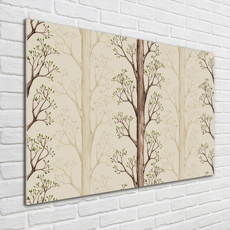 Trees - No Frame Print on Glass