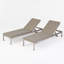 Ensemble de chaises longues inclinables de 77,5 po avec coussins Ayten-1075185500