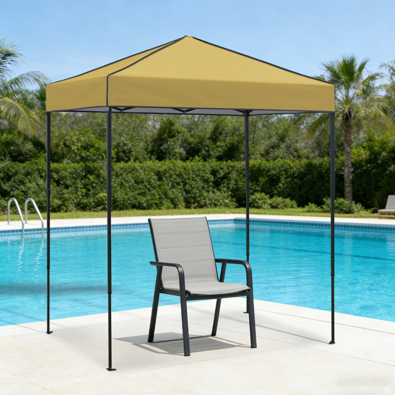 Tente de pavillon escamotable 6 x 4 pi, abris de jardin faciles à installer, Beige