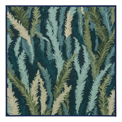 Washable Seaweed Forest Coastal Area Rug