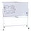 Tableau blanc magnétique à double face avec marqueurs