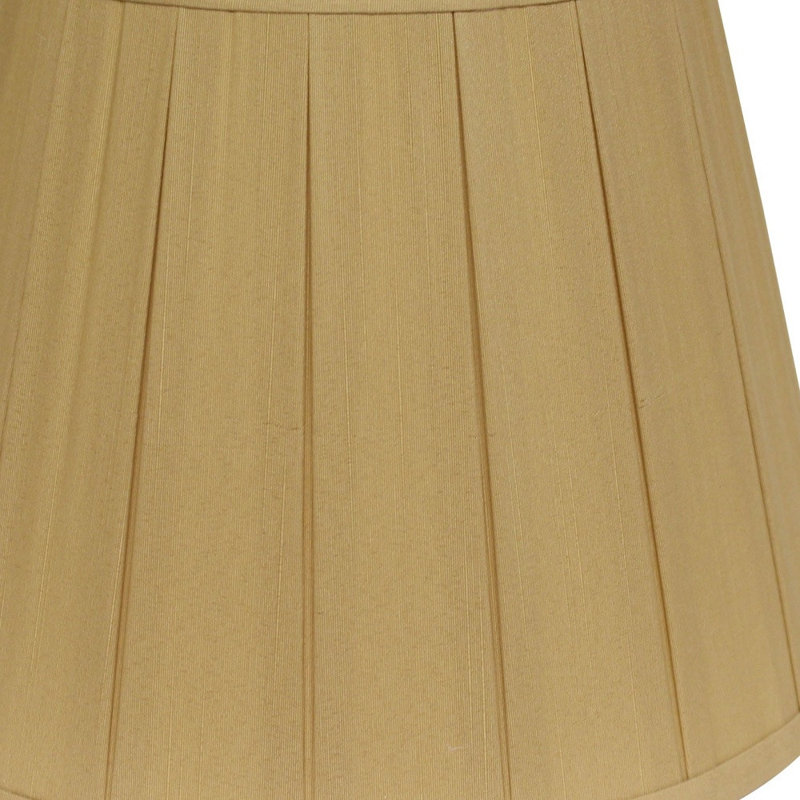 Abat-jour empire en soie Camel Shantung