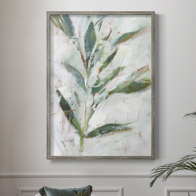 «Tropical Foliage Study I», reproduction encadrée - bois massif, H 30 po x l 24 po