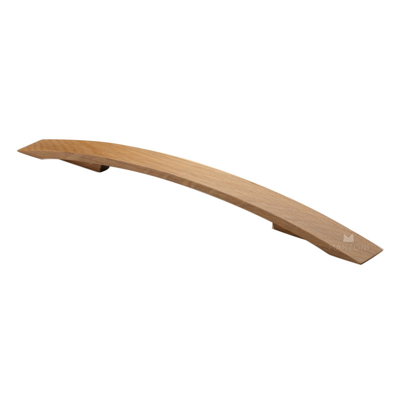 Strap Designer Wood Cabinet Pull, Walnut
