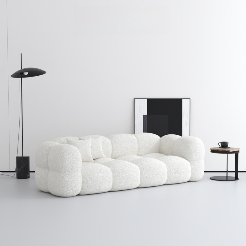 Petit canapé Minimalist Marshmallow, Blanc