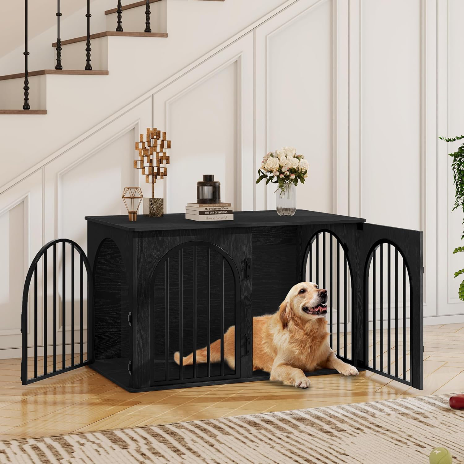 Photo inspiration: Tucker Murphy Pet Wooden Dog Crate Furniture TV Stand Indoor Photo Inspiration