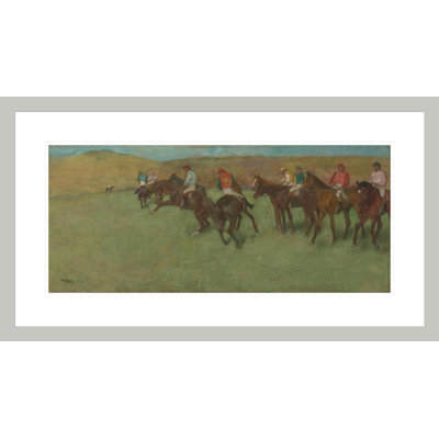 At the Races: Before the Start by Edgar Degas -Framed Giclee Print