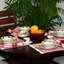 Service de table des Fêtes 20 pièces à motif de poinsettia, service pour 4 Neibert